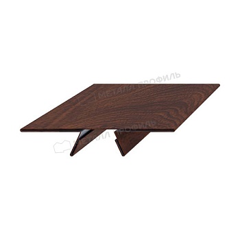 Планка стыковочная сборная нижняя Woodstock 50х33х3000 (ECOSTEEL_MA-01-МореныйДуб-0.5), заказать, купить, стоимость, доставка, цена, москва