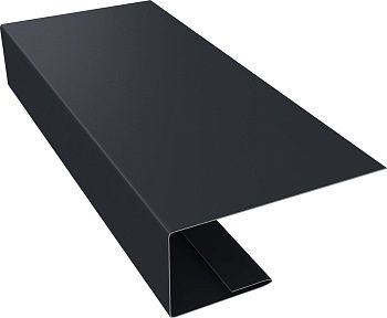 J-Профиль 18мм Grand Line 0,45 двухсторонний RAL 7024 мокрый асфальт (3м), заказать, купить, стоимость, доставка, цена, москва