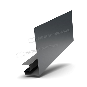 Планка откоса сложная 3D 245х75х2000 NormanMP (ПЭ-01-7016-0.5), заказать, купить, стоимость, доставка, цена, москва