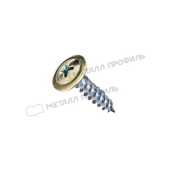 Саморез 4,2х16 RAL 1014 (слоновая кость) острый с прессшайбой, заказать, купить, стоимость, доставка, цена, москва