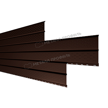 Софит перфор. Lбрус-XL-14х335 (VALORI-20-DarkBrown-0.5), заказать, купить, стоимость, доставка, цена, москва
