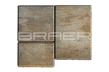 Тротуарная плитка BRAER Старый город Венусбергер, Color Mix Песчаник, 40 мм