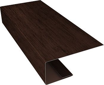 J-Профиль 18мм Grand Line 0,4 Принт Премиум Античный дуб TwinColor (3м), заказать, купить, стоимость, доставка, цена, москва