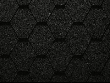 Гибкая черепица Ruflex Premium Sota Чёрный (Deep Black), заказать, купить, стоимость, доставка, цена, москва